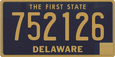 DE license plate 752126