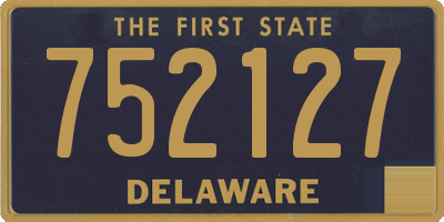 DE license plate 752127