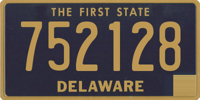 DE license plate 752128