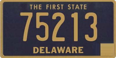 DE license plate 75213