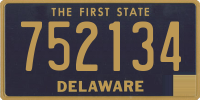 DE license plate 752134