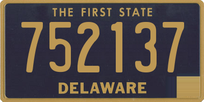 DE license plate 752137