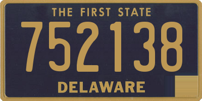 DE license plate 752138
