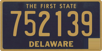 DE license plate 752139