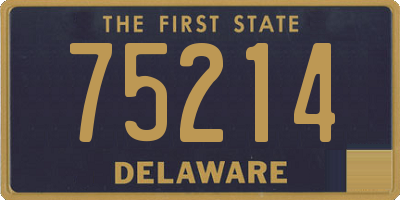 DE license plate 75214
