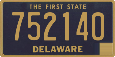 DE license plate 752140