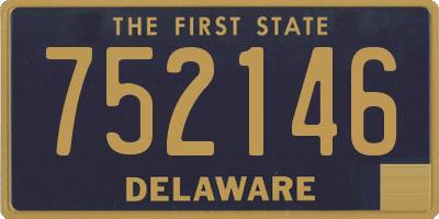 DE license plate 752146