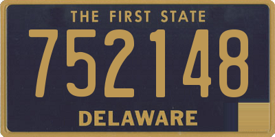 DE license plate 752148