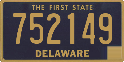 DE license plate 752149