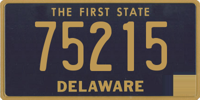 DE license plate 75215