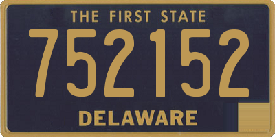 DE license plate 752152