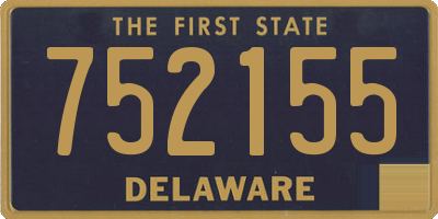DE license plate 752155