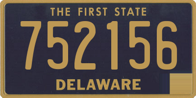 DE license plate 752156