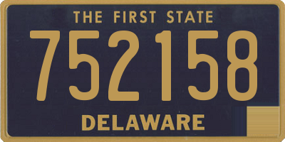 DE license plate 752158