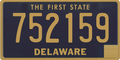 DE license plate 752159