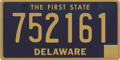 DE license plate 752161