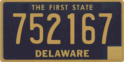 DE license plate 752167