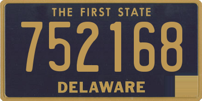 DE license plate 752168