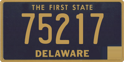DE license plate 75217