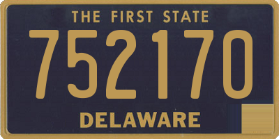 DE license plate 752170