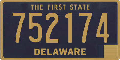 DE license plate 752174
