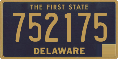 DE license plate 752175