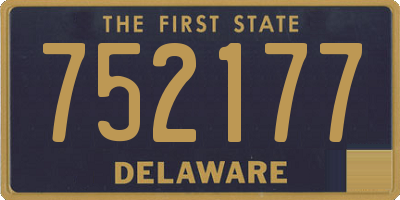 DE license plate 752177