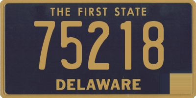 DE license plate 75218
