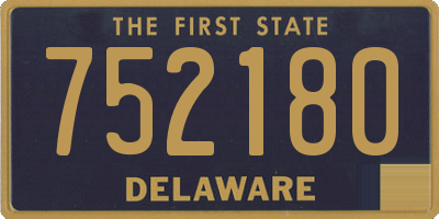 DE license plate 752180