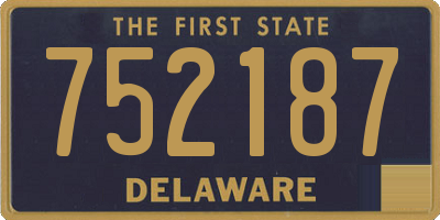 DE license plate 752187