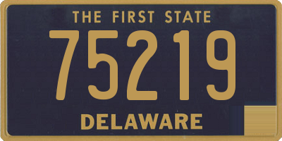 DE license plate 75219