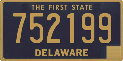 DE license plate 752199