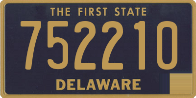 DE license plate 752210