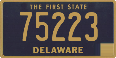 DE license plate 75223