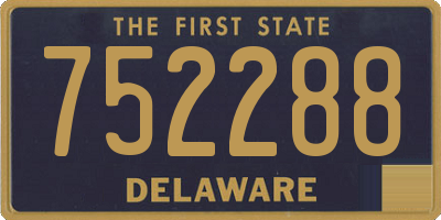 DE license plate 752288