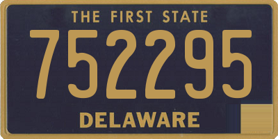 DE license plate 752295