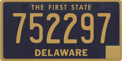 DE license plate 752297