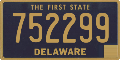 DE license plate 752299