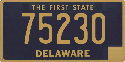 DE license plate 75230