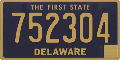 DE license plate 752304