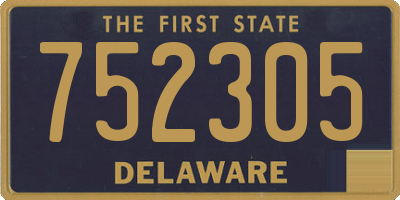 DE license plate 752305