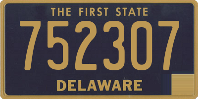 DE license plate 752307