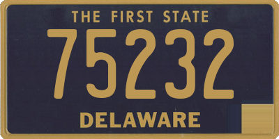 DE license plate 75232