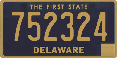 DE license plate 752324