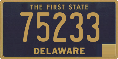 DE license plate 75233