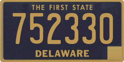DE license plate 752330