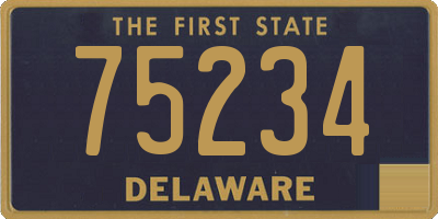 DE license plate 75234