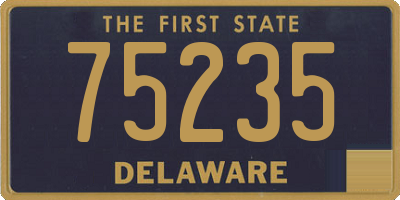 DE license plate 75235