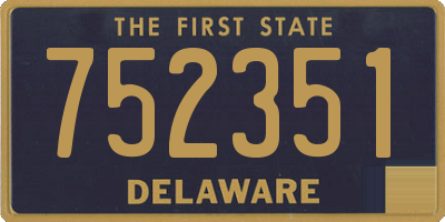DE license plate 752351
