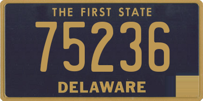 DE license plate 75236